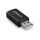 Lindy 71263 Kabeladapter USB Type A Schwarz