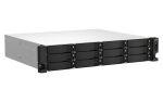 QNAP TS-1264U-RP NAS Rack (2U) Intel® Celeron® 8 GB DDR4 0 TB QNAP QTS Aluminium, Schwarz