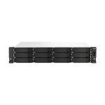 QNAP TS-1264U-RP NAS Rack (2U) Intel® Celeron® 8 GB DDR4 0 TB QNAP QTS Aluminium, Schwarz