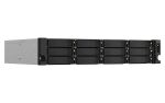 QNAP TS-1264U-RP NAS Rack (2U) Intel® Celeron® 8 GB DDR4 0 TB QNAP QTS Aluminium, Schwarz