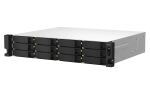 QNAP TS-1264U-RP NAS Rack (2U) Intel® Celeron® 8 GB DDR4 0 TB QNAP QTS Aluminium, Schwarz