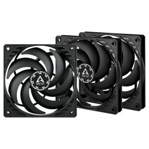 ARCTIC P12 Slim PWM PST 120 mm PWM Lüfter optimiert für statischen Druck mit integriertem Y-Kabel