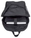 Manhattan Knappack Notebookrucksack, Für Notebooks bis 15,6", Top Load, sehr leicht, schwarz
