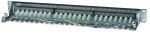 Intellinet 24-Port Cat6 Patchpanel, geschirmt, 24 Ports, FTP, 1 HE, Klemmleisten mit 90 Grad abgewinkelten Kabeleinführungen, schwarz
