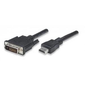 Techly ICOC-HDMI-D-030 Videokabel-Adapter 3 m DVI-D Schwarz