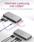 ICY BOX IB-DK2880-C41, DockingStation USB4® Type-C® auf 2x HDMI® 2.1, 2,5 Gigabit LAN, 3x USB 3.2 Gen 2 Type-A, 1x Audiokombo