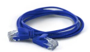 Wantec 7240 Netzwerkkabel Blau 0,2 m Cat6a U/UTP (UTP)