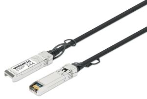 Intellinet 508483 InfiniBand/Glasfaserkabel 5 m SFP+ Schwarz, Silber