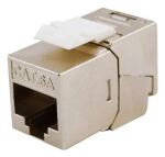 Equip Cat.6A Slim Keystone Jack, werkzeuglos, geschirmt, 8 Stück/Set