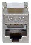 Equip Cat.6A Slim Keystone Jack, werkzeuglos, geschirmt, 8 Stück/Set