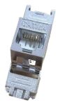 Equip Cat.6A Slim Keystone Jack, werkzeuglos, geschirmt, 8 Stück/Set