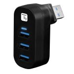 Techly IUSB3-HUB3-ROTB Schnittstellen-Hub USB 3.2 Gen 1...