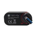 Techly IUSB3-HUB3-ROTB Schnittstellen-Hub USB 3.2 Gen 1 (3.1 Gen 1) Type-A 5000 Mbit/s Schwarz