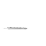CHERRY KC 6000C FOR MAC Tastatur Universal USB QWERTZ Deutsch Silber