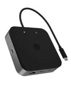 ICY BOX IB-DK408-C41, 7 in 1 Mobil DockingStation USB4® Type-C® auf 1x DisplayPort™ 1.4, 1x HDMI® 2.1, Gigabit LAN, 3x USB 3.2 Gen 2 Type-A, 1x Audiokombo- un