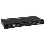 Techly IDATA-KVM-HDMI4U Tastatur/Video/Maus (KVM)-Switch Schwarz