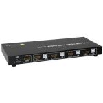 Techly IDATA-KVM-HDMI4U Tastatur/Video/Maus (KVM)-Switch Schwarz