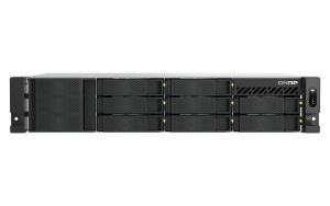 QNAP TS-855EU-RP NAS Rack (2U) Intel Atom® C5125 8 GB DDR4 0 TB QuTS hero Schwarz