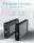 ICY BOX IB-382H-C31, USB 3.2 Gen 2 Gehäuse für 2,5 od. 3,5 SATA HDD/SSD, integrierter Hub 1x USB-C 2x USB-A, 10 Gbit/s, 12V 3A Netzteil, schwarz