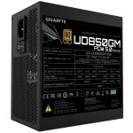 GIGABYTE UD850GM PG5 V2 Netzteil – PCIe Gen 5.1, 80 PLUS Gold, Vollmodulares Design, 120-mm-Lüfter, ATX 3.1-kompatibel, EU-Stecker