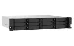 QNAP TS-1273AU-RP-8G NAS & Speicherserver Rack (2U) Ryzen Embedded V1500B 8 GB DDR4 0 TB QNAP QTS Aluminium, Schwarz