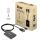 CLUB3D VGA and USB Type-A to HDMI Adapter with Pigtail M/F 0.6m/1.97ft 28AWG