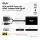 CLUB3D VGA and USB Type-A to HDMI Adapter with Pigtail M/F 0.6m/1.97ft 28AWG
