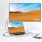 Manhattan 153706 Videokabel-Adapter 0,15 m USB Typ-C HDMI Typ A (Standard) Schwarz, Silber