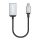 Manhattan 153706 Videokabel-Adapter 0,15 m USB Typ-C HDMI Typ A (Standard) Schwarz, Silber