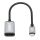 Manhattan 153706 Videokabel-Adapter 0,15 m USB Typ-C HDMI Typ A (Standard) Schwarz, Silber