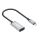 Manhattan 153706 Videokabel-Adapter 0,15 m USB Typ-C HDMI Typ A (Standard) Schwarz, Silber