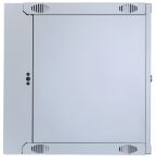Intellinet 19" Wandverteiler mit Schwenkrahmen, 12 HE, 593 (H) x 540 (B) x 450 (T) mm, Flatpack, grau