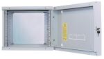 Intellinet 19" Wandverteiler mit Schwenkrahmen, 12 HE, 593 (H) x 540 (B) x 450 (T) mm, Flatpack, grau
