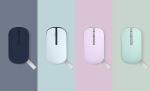 ASUS Marshmallow Mouse MD100 Maus Büro Beidhändig RF Wireless + Bluetooth Optisch 1600 DPI