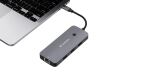 Verbatim CMH-09 USB Typ-C 10000 Mbit/s Silber