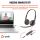 HP Poly Blackwire 3225 USB-C Stereo-Headset + 3.5-mm-Stecker + USB-C/A-Adapter