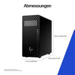 HP Z2 Tower G1i Intel Core Ultra 7 265K 32 GB DDR5-SDRAM 1 TB SSD Windows 11 Pro Arbeitsstation AI Workstation, AI PC Schwarz