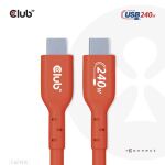 CLUB3D USB2 Typ-C Bi-Direktionales USB-IF zertifiziertes Kabel 480Mb, PD 240W(48V/5A) EPR St./St. 1m