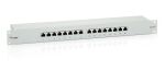 Equip 16-Port Cat.6 Geschirmtes Patch Panel, Hellgrau