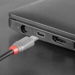 Lindy 36892 USB Kabel USB 2.0 2 m USB C Micro-USB B 0,48 Gbit/s Schwarz, Grau