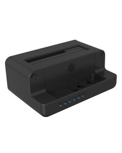 ICY BOX IB-2914MSCL-C31, Docking & CloneStation für M.2 NVMe SSD & 2.5”/3.5” SATA SSD/HDD, Zweiwege klonen, USB 3.2 Gen 2 Type-C®/Type-A, schwarz