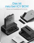 ICY BOX IB-2914MSCL-C31, Docking & CloneStation für M.2 NVMe SSD & 2.5”/3.5” SATA SSD/HDD, Zweiwege klonen, USB 3.2 Gen 2 Type-C®/Type-A, schwarz