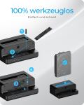 ICY BOX IB-2914MSCL-C31, Docking & CloneStation für M.2 NVMe SSD & 2.5”/3.5” SATA SSD/HDD, Zweiwege klonen, USB 3.2 Gen 2 Type-C®/Type-A, schwarz