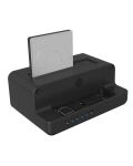 ICY BOX IB-2914MSCL-C31, Docking & CloneStation für M.2 NVMe SSD & 2.5”/3.5” SATA SSD/HDD, Zweiwege klonen, USB 3.2 Gen 2 Type-C®/Type-A, schwarz