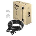 CLUB3D DVI-D Dual Link 24+1 M/M Cable 3m/9.84ft Bidirectional 28AWG