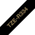 Brother TZE-R334 Etiketten erstellendes Band Gold auf...
