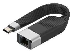Techly ICOC USBC-RJ45 Netzwerkkabel Schwarz 0,144 m