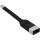 Techly ICOC USBC-RJ45 Netzwerkkabel Schwarz 0,144 m