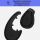 HP 925 Ergonomische vertikale Maus
