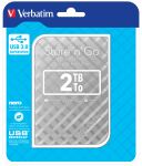 Verbatim Portables Festplattenlaufwerk Store n Go USB 3.0, 2 TB, Silber